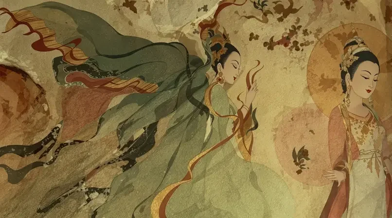 敦煌壁画·飞天 - 飘零影视 敦煌壁画·飞天