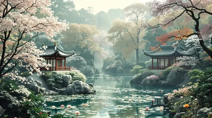 园林四季 - 飘零影视 园林四季